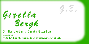 gizella bergh business card